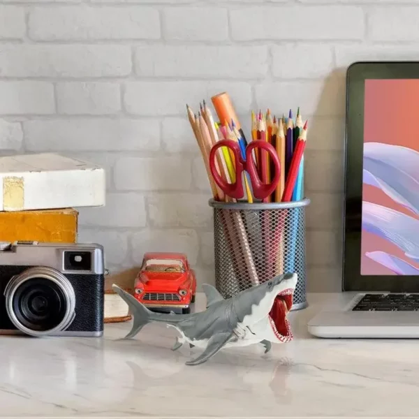สมจริงของเล่นฉลามตุ๊กตา Movable ปากสัตว์ทะเล Creative Action Figures ตกแต่งโต๊ะสําหรับเด็กผู้ใหญ่ - Image 3