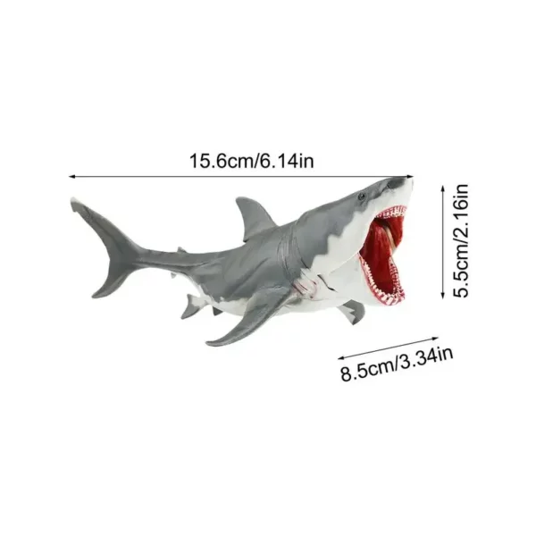 สมจริงของเล่นฉลามตุ๊กตา Movable ปากสัตว์ทะเล Creative Action Figures ตกแต่งโต๊ะสําหรับเด็กผู้ใหญ่ - Image 6